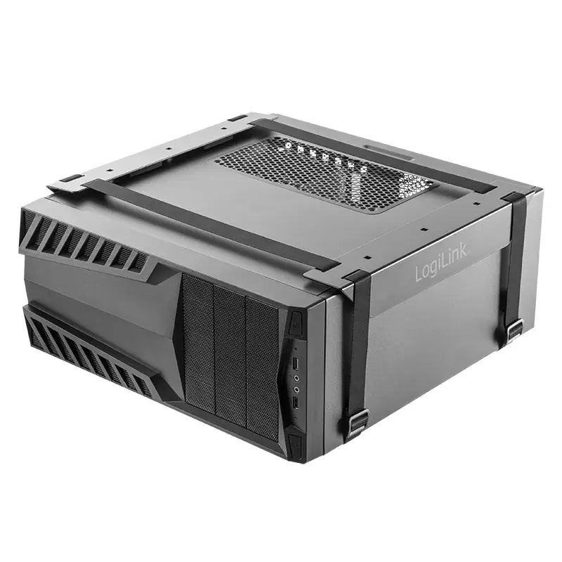 Soporte para CPU LOGILINK EO0009 — soporte de torre de escritorio de acero ajustable, negro, RoHS