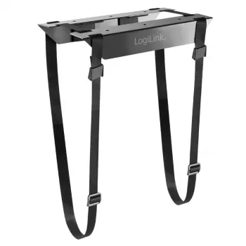 Soporte para CPU LOGILINK EO0009 — soporte de torre de escritorio de acero ajustable, negro, RoHS