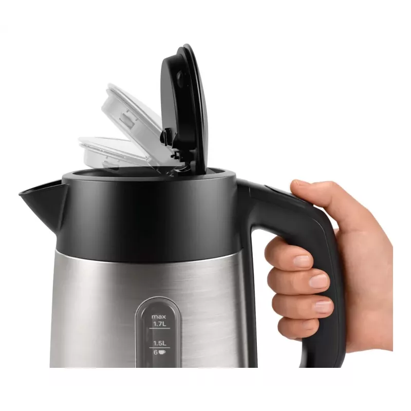 Hervidor Bosch TWK4P440 1,7 L 2400 W negro, acero inoxidable