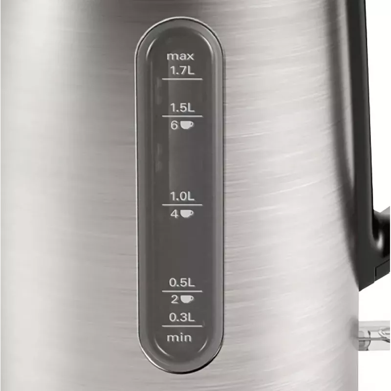 Hervidor Bosch TWK4P440 1,7 L 2400 W negro, acero inoxidable