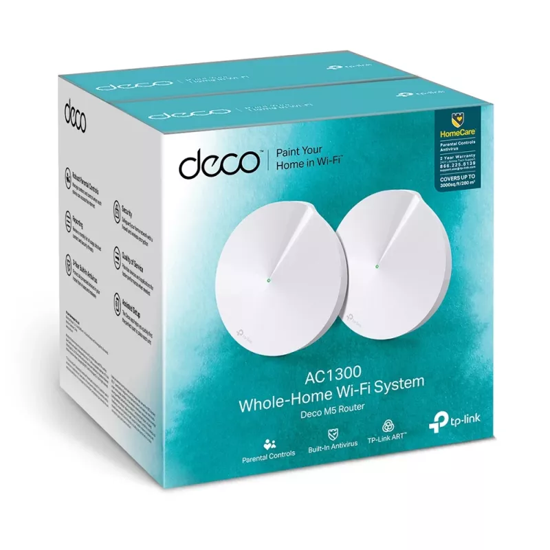 Sistema Wi-Fi Mesh para todo el hogar TP-Link AC1300 Deco, pack de 2