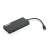 Lenovo GX90T77924 estación de acoplamiento — hub USB-C con HDMI 1.4, 2×USB-A 3.2 Gen1, USB‑2.0, lector de tarjetas microSD, gris