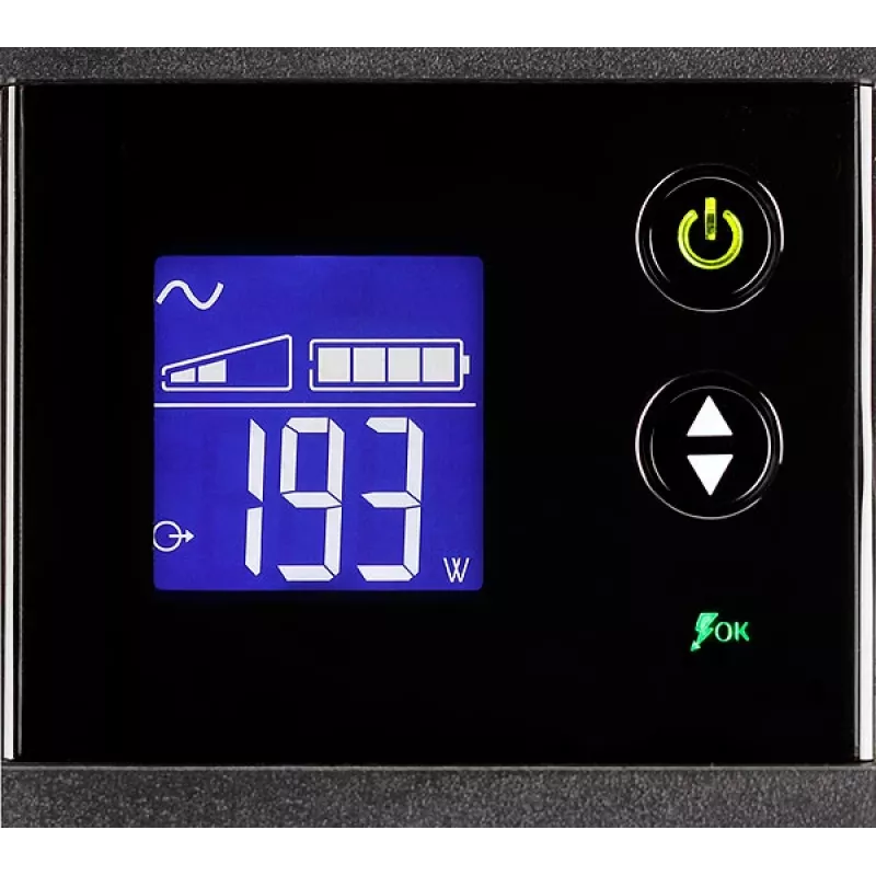 Sistema de alimentación ininterrumpida Eaton Ellipse PRO 1200 FR 1,2 kVA / 750 W Line-Interactive, 8 tomas Type E, LCD, Rack 2U/Torre