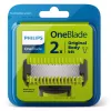 Cuchillas de afeitado Philips Norelco OneBlade QP620/50 de repuesto, negras, pack de 2