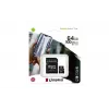 Kingston Technology Canvas Select 64GB microSDXC Plus 100R A1 C10 tarjeta + ADP