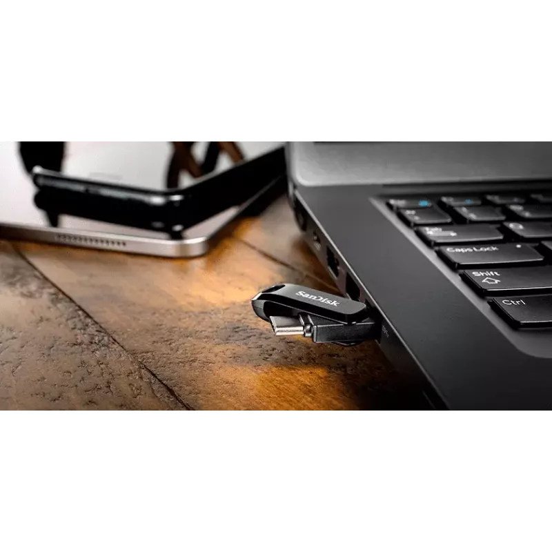 Memoria flash USB SanDisk 256 GB USB Type-A USB Type-C Ultra Dual Drive Go