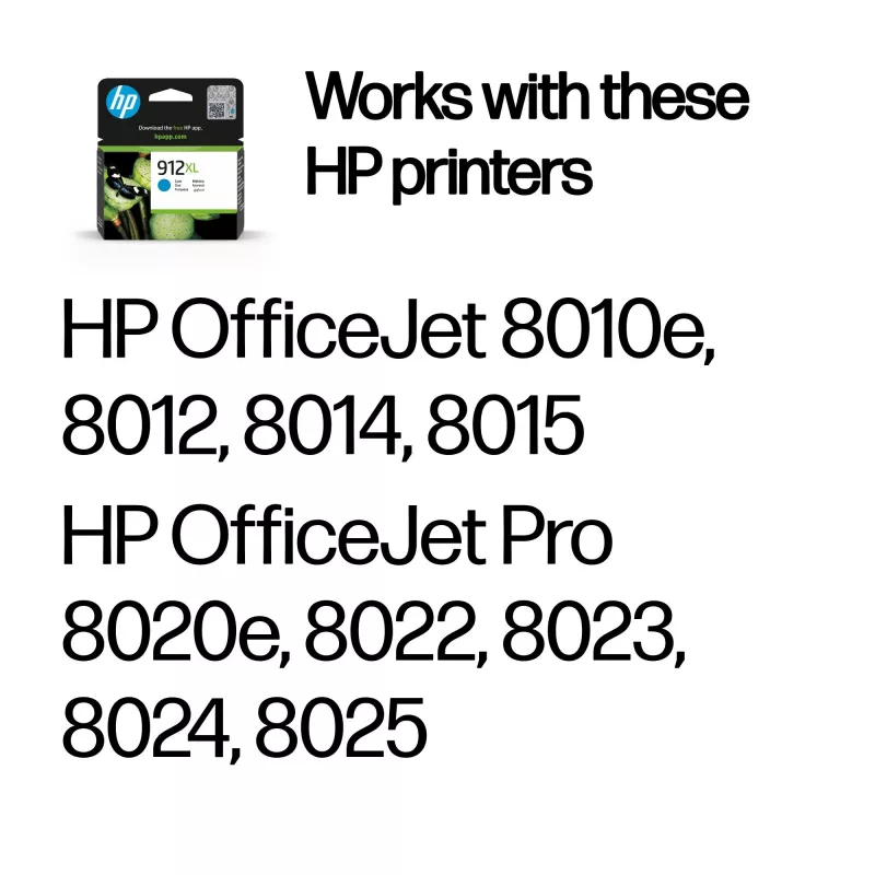 HP 912XL Cartucho de tinta original cian de alta capacidad