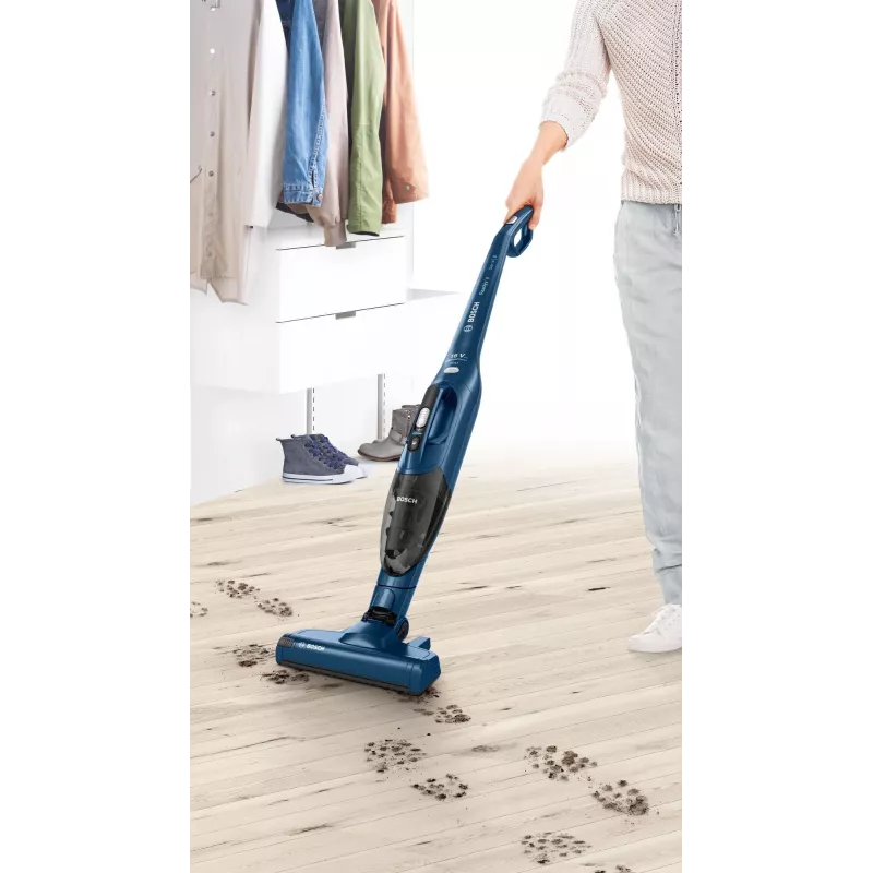 Bosch Serie 2 BBHF216 Aspirador a batería/escoba eléctrica aspirador a batería 2 en 1 batería en seco sin bolsa azul