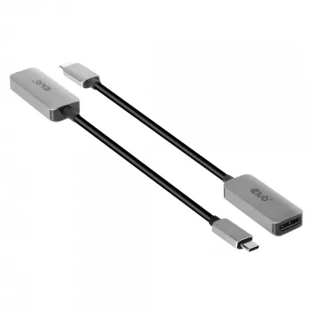 CLUB3D Adaptador activo USB Type-C a DisplayPort 1.4 8K60Hz HBR3