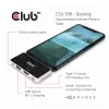 CLUB3D Hub USB Type-C 4 en 1 a HDMI™ 4K60Hz USB Type-C PD / USB Type-A / conector de audio
