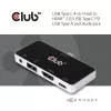 CLUB3D Hub USB Type-C 4 en 1 a HDMI™ 4K60Hz USB Type-C PD / USB Type-A / conector de audio