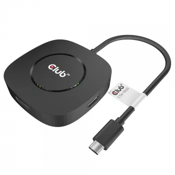 CLUB3D Hub USB Type-C 3.2 Gen 1 Multi Stream Transport (MST) DisplayPort 1.4 Triple Monitor