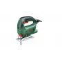 Sierra de calar Bosch PST 650 — 500 W, 300 W de potencia de salida, 65 mm de profundidad de corte en madera, 4 mm en acero, empuñadura superior, cambio de hoja sin herramientas