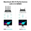 TP-Link Archer C80 Router inalámbrico Gigabit Ethernet Dual-Band (2,4 GHz / 5 GHz) Negro