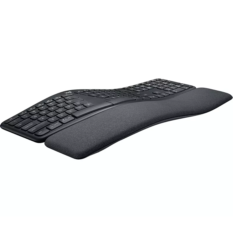 LOGITECH Ergo K860 - Teclado inalámbrico dividido Grafito Qwerty Pan Nordic