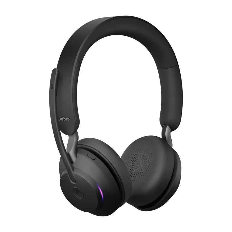 Auriculares Jabra Evolve2 65 USB-A Negro MS Cargador Soporte Estéreo