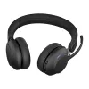 Auriculares Jabra Evolve2 65 USB-A Negro MS Cargador Soporte Estéreo