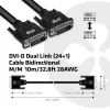 Club 3D CAC-1220 cable DVI-D Dual Link (24+1) M/M, bidireccional, 28AWG, contactos chapados en oro, 10 m (32,8 ft), negro