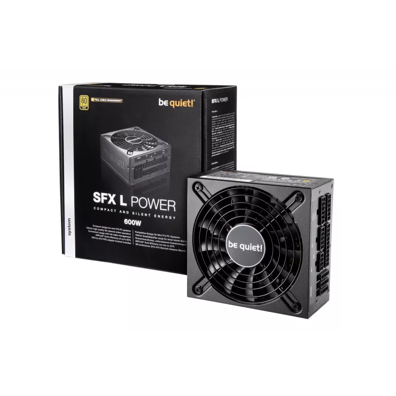 be quiet! SFX L Power Fuente de alimentación 600 W 20+4 pin ATX Negro