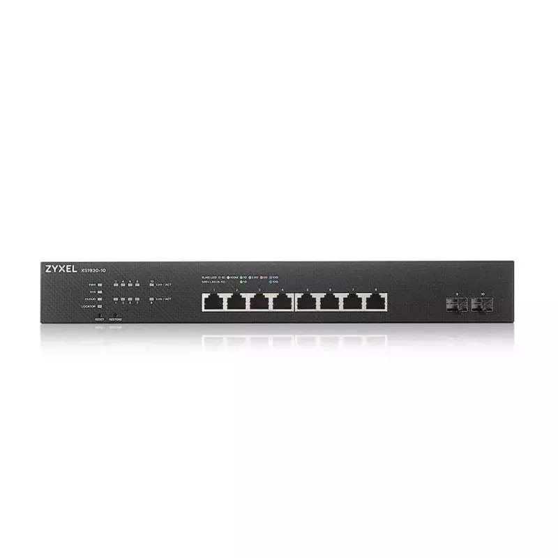 Zyxel XS1930-10-ZZ0101F Switch de red Gestionado L3 10G Ethernet (100/1000/10000) Negro