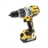 Atornillador-taladrador a batería DeWalt DCD996P2 18V Li-Ion 5Ah Portabrocas de cambio rápido 3 velocidades, 95 Nm, 2,1 kg, Taladrado con percusión