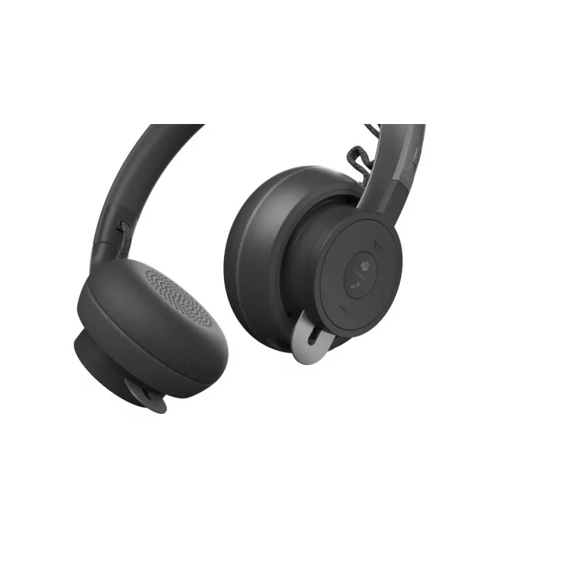 Logitech Zone Wireless MS 981-000854 auriculares Bluetooth, supraaurales, cancelación activa de ruido, carga inalámbrica Qi, Microsoft Teams, grafito