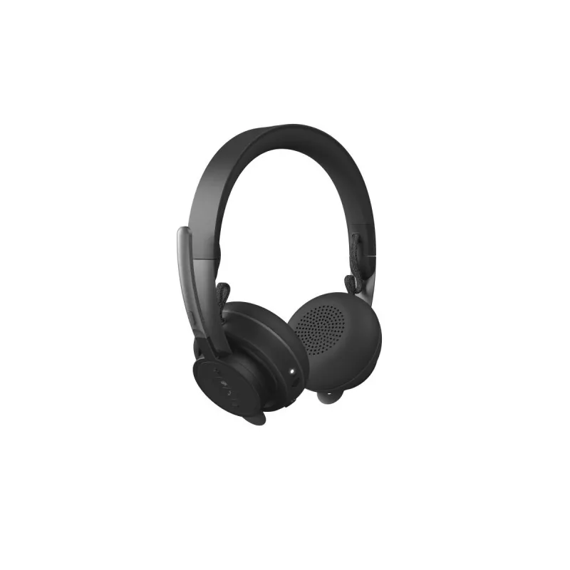 Logitech Zone Wireless MS 981-000854 auriculares Bluetooth, supraaurales, cancelación activa de ruido, carga inalámbrica Qi, Microsoft Teams, grafito
