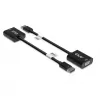 CLUB3D DisplayPort™ a VGA negro adaptador activo M/H