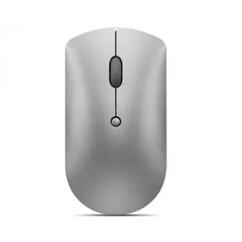 Ratón óptico Bluetooth Lenovo 600 — 2400 dpi, Bluetooth 5.0 dual-host, 3 botones, rueda de desplazamiento, gris hierro
