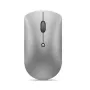 Ratón óptico Bluetooth Lenovo 600 — 2400 dpi, Bluetooth 5.0 dual-host, 3 botones, rueda de desplazamiento, gris hierro