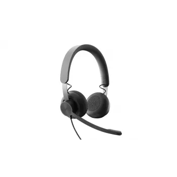 LOGITECH Zone Wired - USB-C / USB-A - auriculares - UC Zone - negro