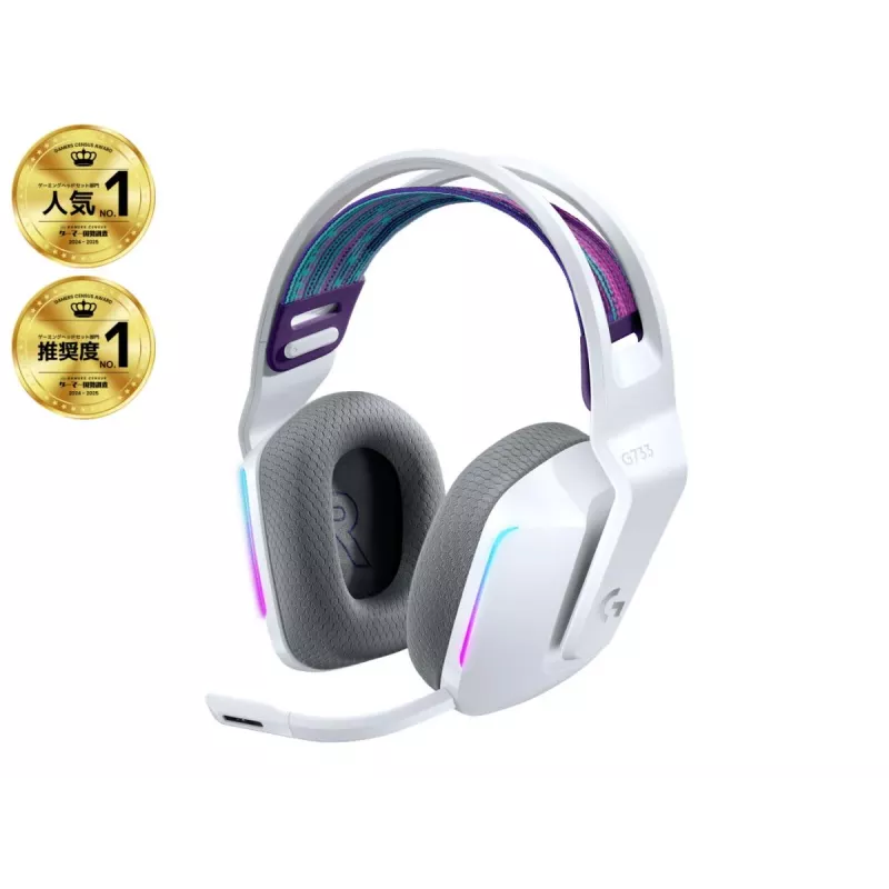 LOGITECH G733 Lightspeed auriculares gaming RGB inalámbricos blanco