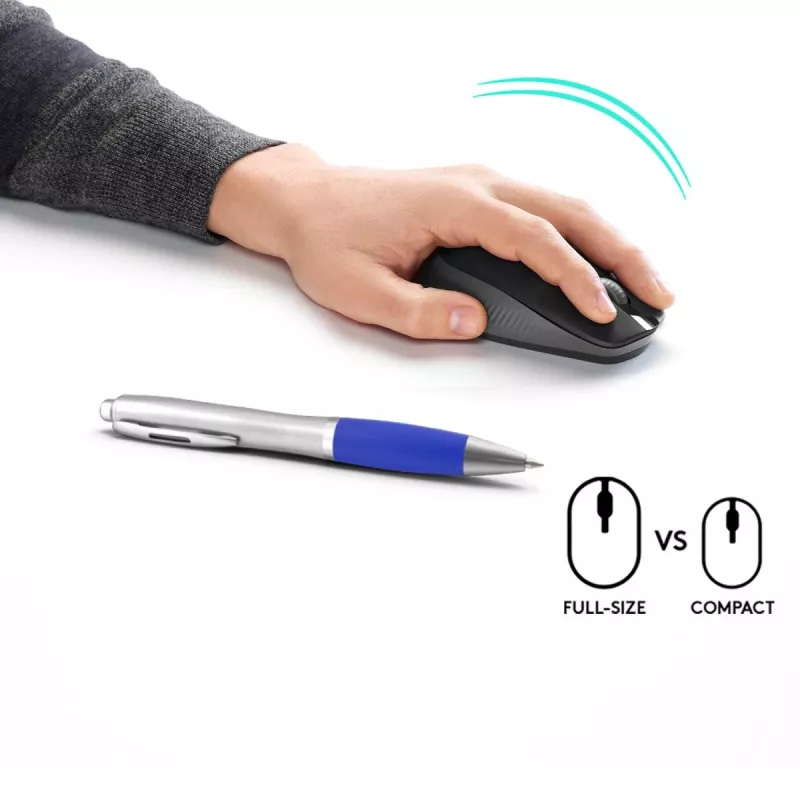 LOGITECH M190 ratón inalámbrico tamaño completo Charcoal