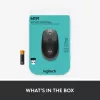 LOGITECH M190 ratón inalámbrico tamaño completo Charcoal