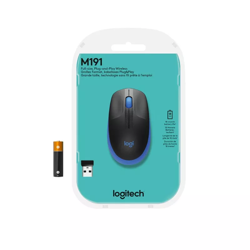 Ratón Logitech M190 inalámbrico USB