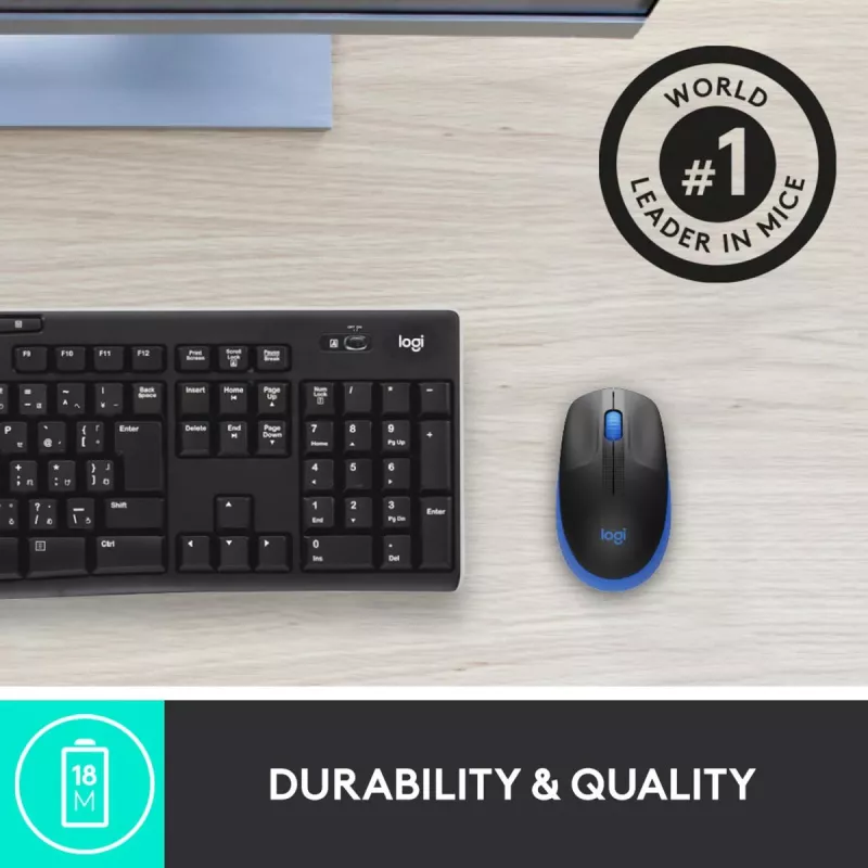 Ratón Logitech M190 inalámbrico USB