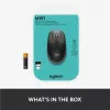 LOGITECH M190 ratón inalámbrico tamaño completo gris medianoche