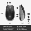 LOGITECH M190 ratón inalámbrico tamaño completo gris medianoche