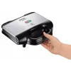Sandwichera Tefal SM1572, 700 W, placas grill 230 x 130 mm, acero inoxidable/negro