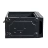 Caja de PC Micro-ATX Akyga AK36BK, Micro ATX / Flex ATX / Mini ITX, USB 3.0 + USB 2.0, sin fuente de alimentación, negro