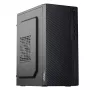 Caja de PC Micro-ATX Akyga AK36BK, Micro ATX / Flex ATX / Mini ITX, USB 3.0 + USB 2.0, sin fuente de alimentación, negro
