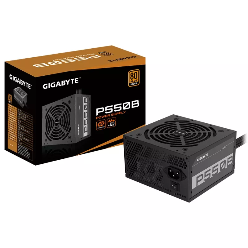 Fuente de alimentación GIGABYTE P550B 550 W 20+4 polos ATX ATX negro