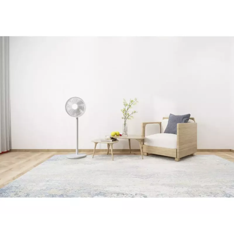 Xiaomi Mi Smart Standing Fan 2 Lite PYV4007GL ventilador de pie, 38 W, 7 aspas, 3 velocidades, oscilación de 90°, control por app mediante Wi-Fi, altura regulable 64,2–100 cm, blanco