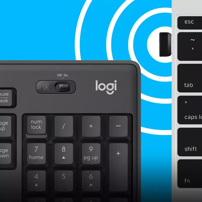 Combo inalámbrico Logitech MK295 Silent teclado RF Wireless QWERTY US International negro