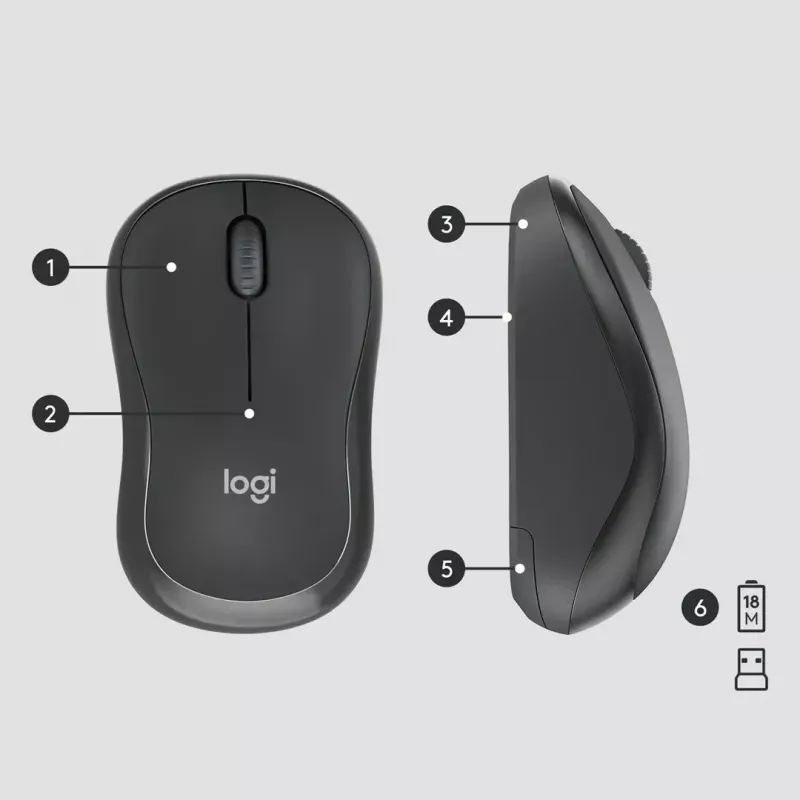 Combo inalámbrico Logitech MK295 Silent teclado RF Wireless QWERTY US International negro