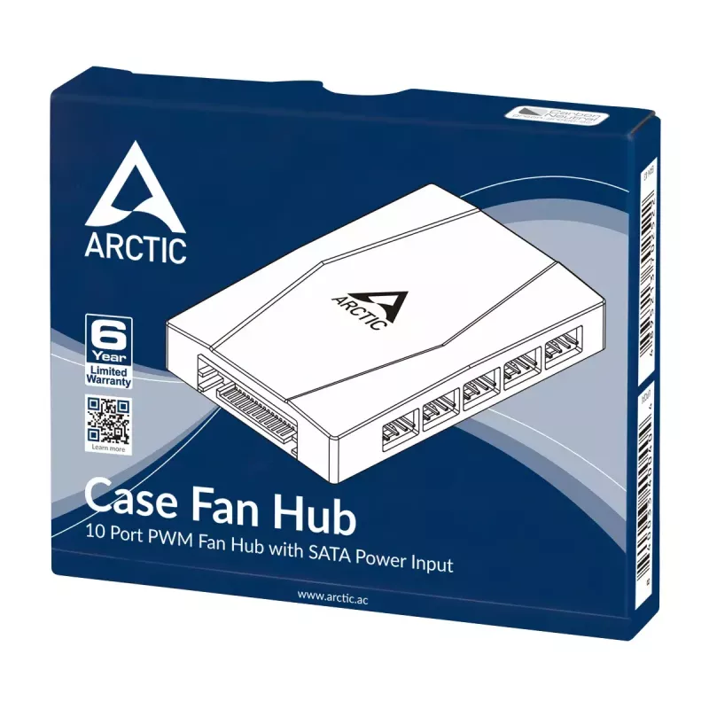 Hub para ventiladores ARCTIC ACFAN00175A 10 puertos PWM con alimentación SATA