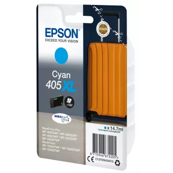 Cartucho de tinta Epson 405XL DURABrite Ultra Ink 1 ud. original alto rendimiento (XL) cian