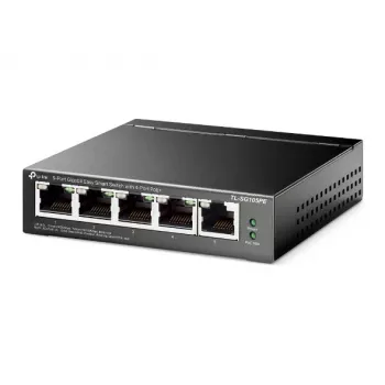 Switch TP-Link 5 puertos Gigabit Easy Smart PoE con 4 puertos PoE+