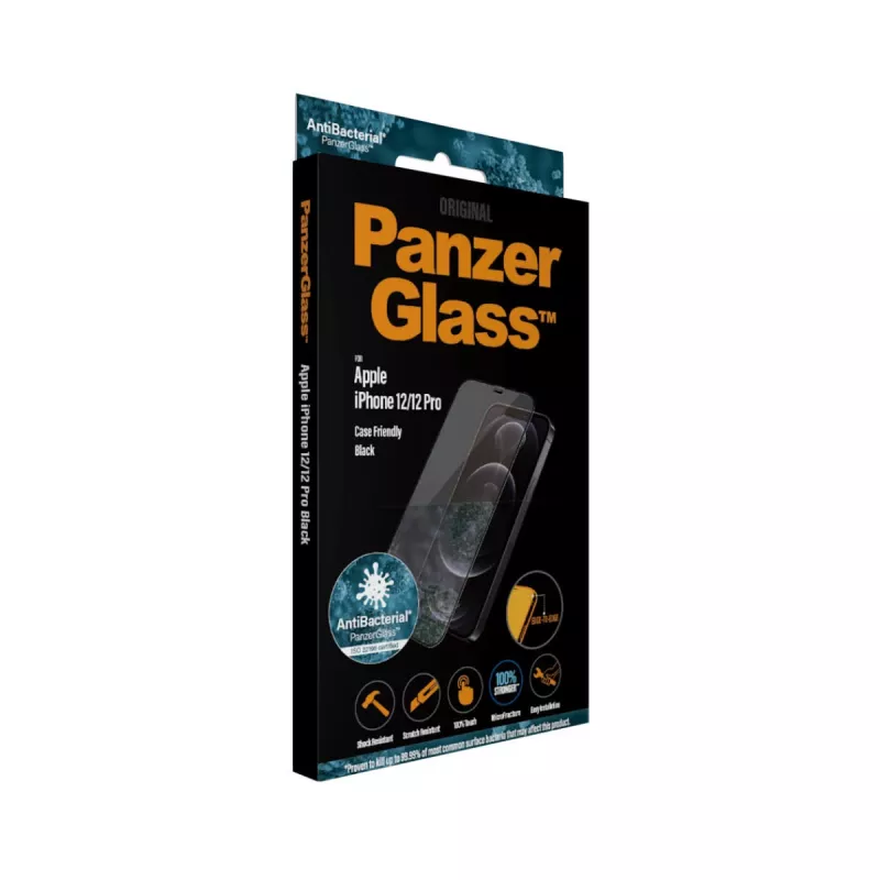PanzerGlass ® protector de pantalla iPhone 12 | 12 Pro | Edge-to-Edge