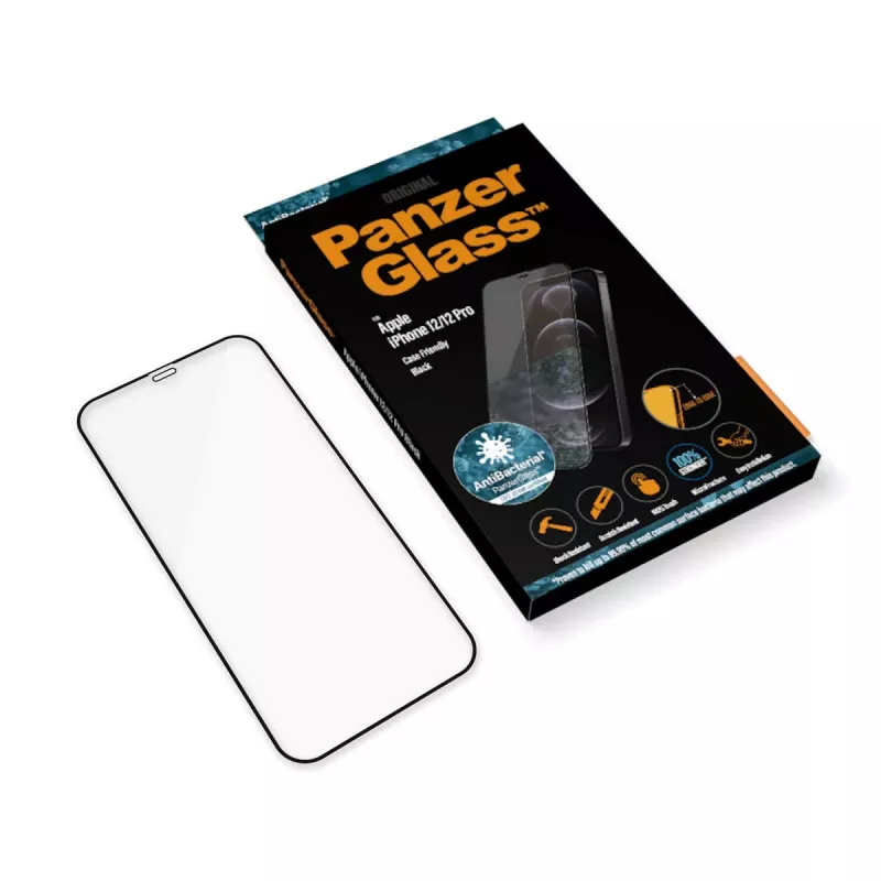 PanzerGlass ® protector de pantalla iPhone 12 | 12 Pro | Edge-to-Edge